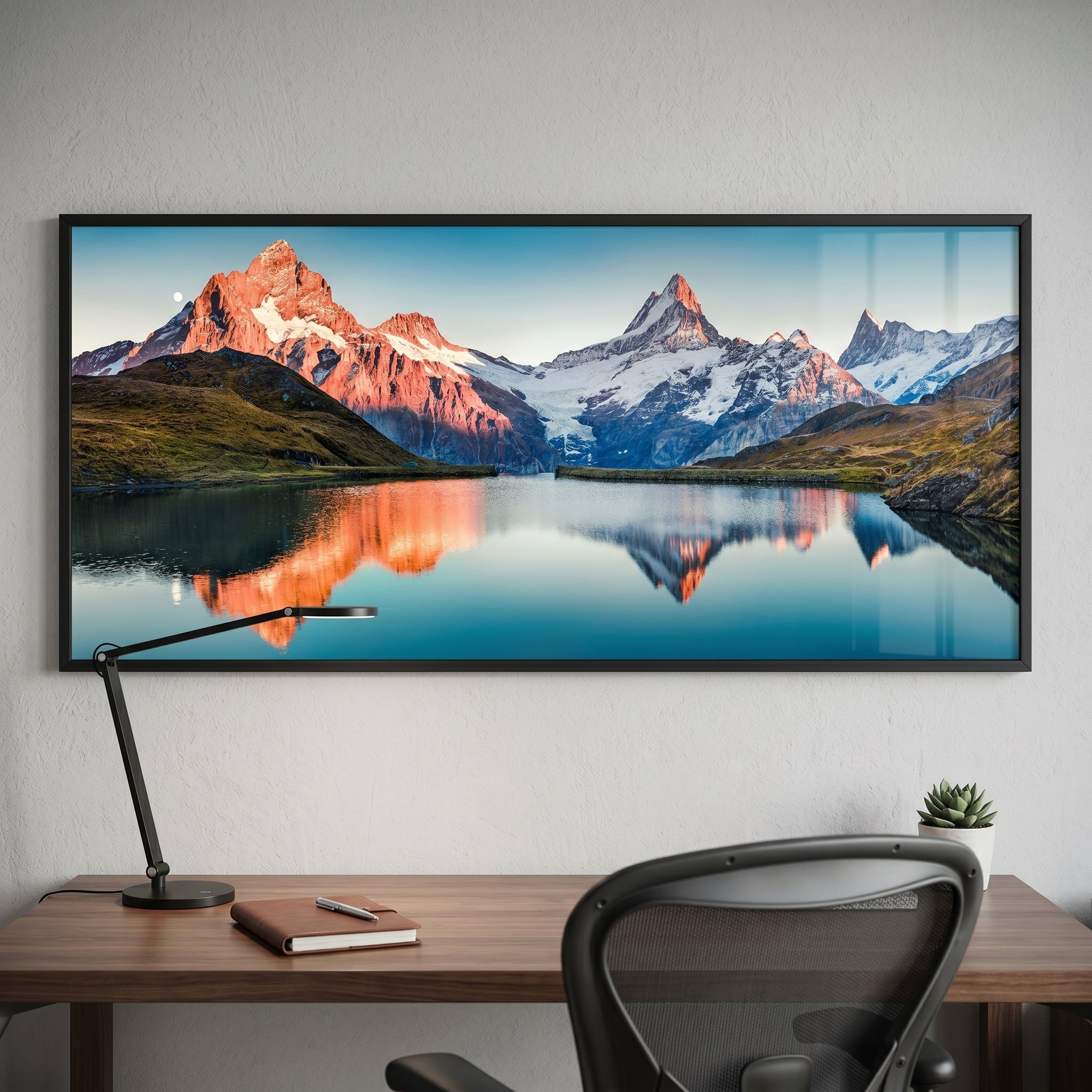 The Mirror Peaks — Alpine Landscape Art