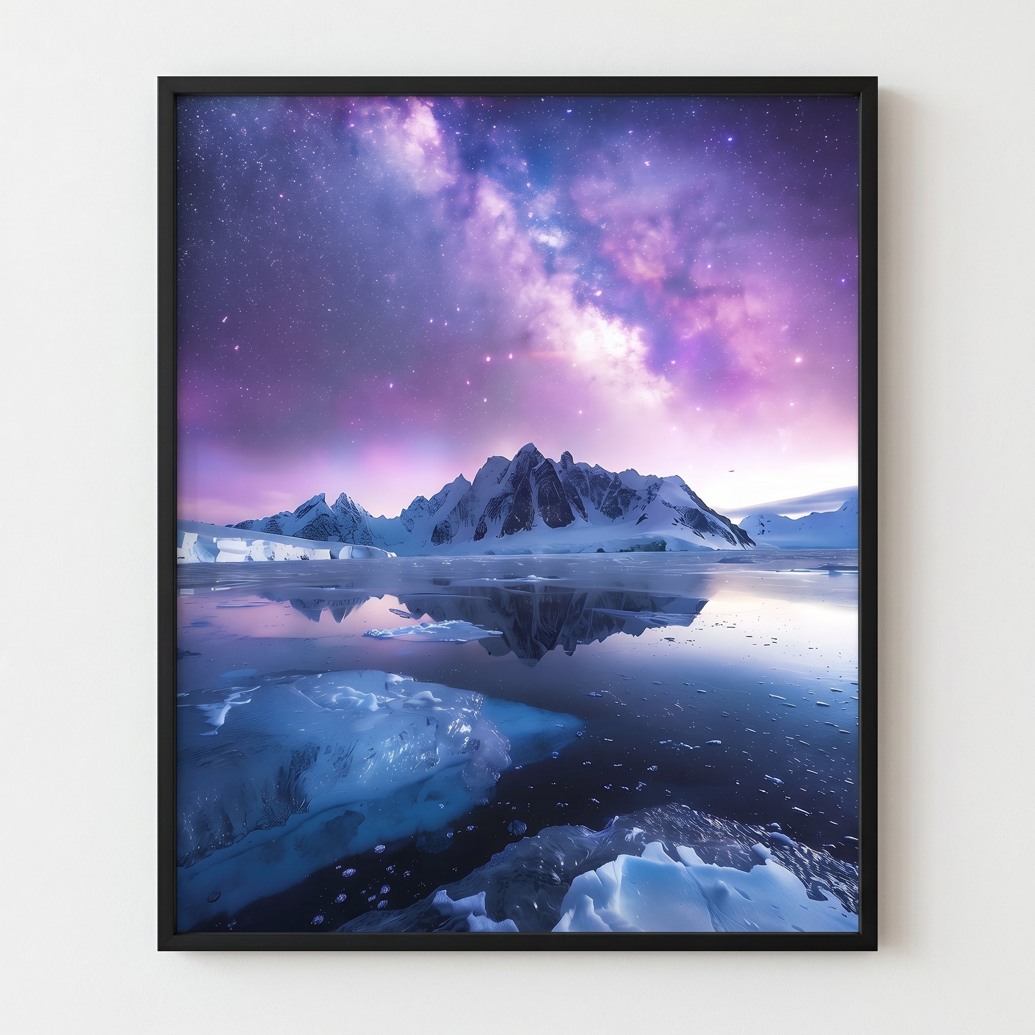 Aurora — Milky Way Over Ice