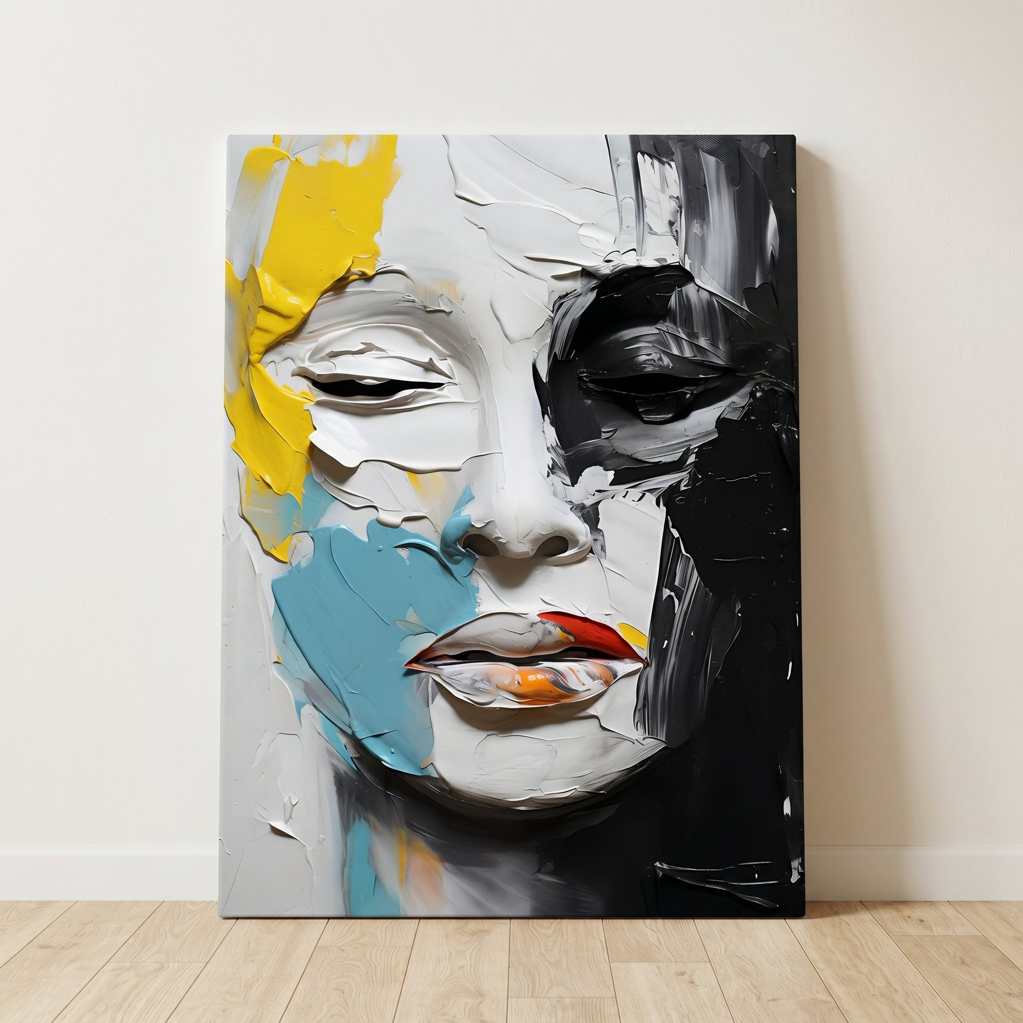 The Fractured Light — Abstract Face Art