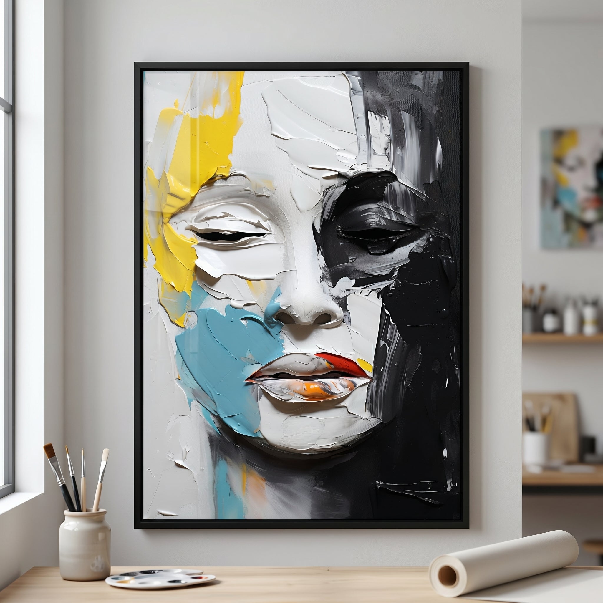 The Fractured Light — Abstract Face Art